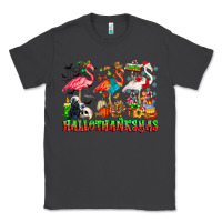 Smoke happy hallothanksmas flamingo Classic Tee - CowhideDigitalArt