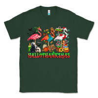 Sports Green happy hallothanksmas flamingo Classic Tee - CowhideDigitalArt