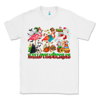 White happy hallothanksmas flamingo Classic Tee - CowhideDigitalArt