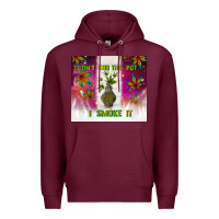 Burgundy i don't stir the pot i smoke it Premium Hoodie - TumblerDesignByShophia