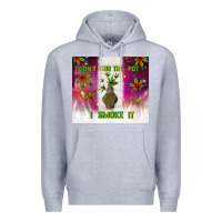 Heather Grey i don't stir the pot i smoke it Premium Hoodie - TumblerDesignByShophia