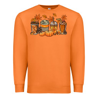 Carrot Fall coffee cups Premium Sweatshirt - NancyCooperArtShop