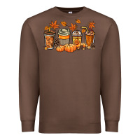 Chestnut Fall coffee cups Premium Sweatshirt - NancyCooperArtShop