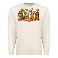 Sandshell Fall coffee cups Premium Sweatshirt - NancyCooperArtShop