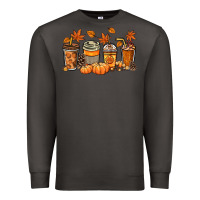 Smoke Fall coffee cups Premium Sweatshirt - NancyCooperArtShop