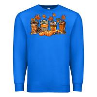 True Royal Fall coffee cups Premium Sweatshirt - NancyCooperArtShop