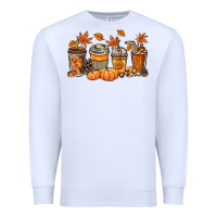 White Fall coffee cups Premium Sweatshirt - NancyCooperArtShop