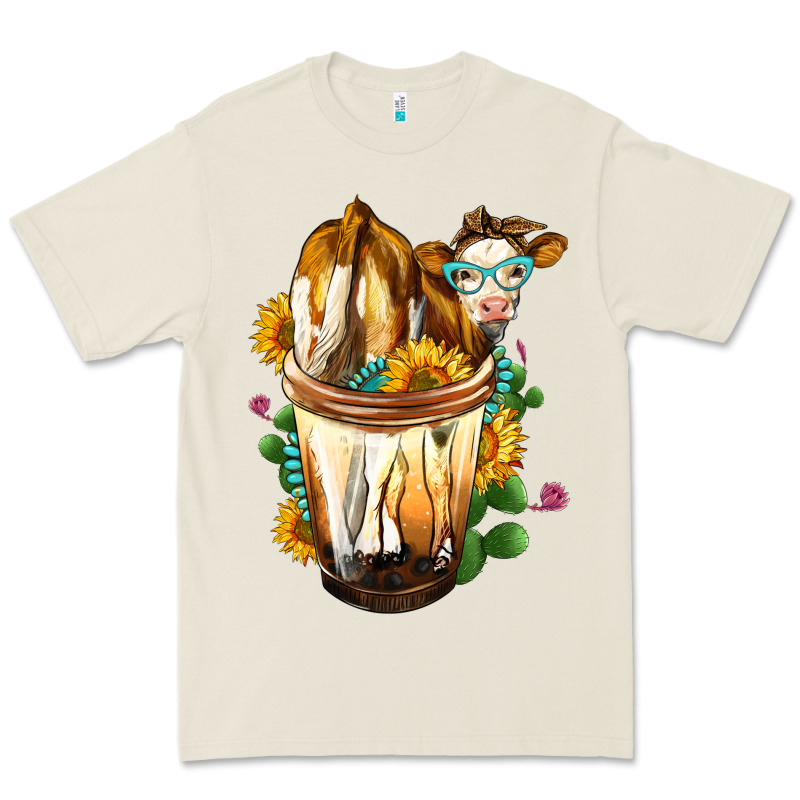 Simmental Cow Bobba Cup Premium Tee by FaDigitalArtStudio | Teevron