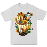 Dove Grey simmental cow bobba cup Premium Tee - FaDigitalArtStudio