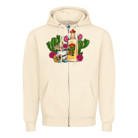 Sandshell mexican tequila gnomes guitar roses cactus serape Zipper Hoodie - Artiststas