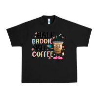 Black half baddie half coffee Urban Heavy Tee - MaliasSmallBusiness