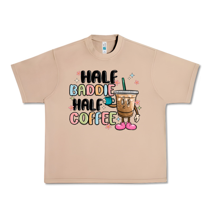 Half Baddie Half Coffee Urban Heavy Tee by MaliasSmallBusiness | Teevron