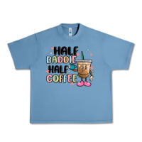 Pebble Blue half baddie half coffee Urban Heavy Tee - MaliasSmallBusiness
