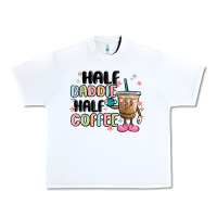 White half baddie half coffee Urban Heavy Tee - MaliasSmallBusiness