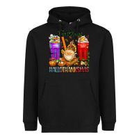 Black hallothanksmas teacher Heavyweight Hoodie - texasbilliewilder