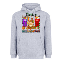 Heather Grey hallothanksmas teacher Heavyweight Hoodie - texasbilliewilder