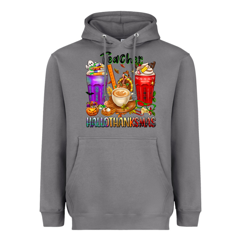 Hallothanksmas Teacher Heavyweight Hoodie by texasbilliewilder | Teevron