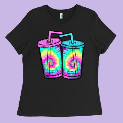 Tie Dye Loaded Tea Ladies Tee Designed By Jahusdesignshop