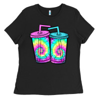 Black tie dye loaded tea Ladies Tee - JahusDesignShop