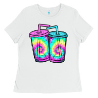 White tie dye loaded tea Ladies Tee - JahusDesignShop