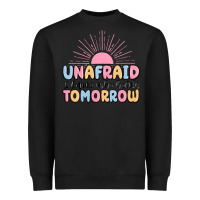 Black unafraid i know who holds tomorrow Heavyweight Sweatshirt - MaliasSmallBusiness