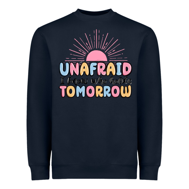 Unafraid I Know Who Holds Tomorrow Heavyweight Sweatshirt by MaliasSmallBusiness | Teevron