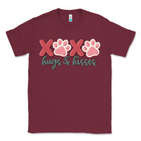 Burgundy xoxo hugs and kisses Classic Tee - MaliasSmallBusiness