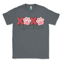Charcoal Heather xoxo hugs and kisses Classic Tee - MaliasSmallBusiness