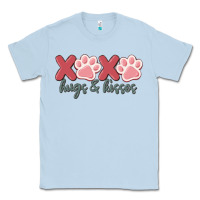 Dusty Blue xoxo hugs and kisses Classic Tee - MaliasSmallBusiness