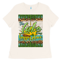 Bone the lake is my happy place air freshener Ladies Tee - HRA Design Shop