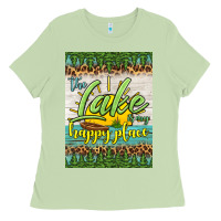 Matcha the lake is my happy place air freshener Ladies Tee - HRA Design Shop