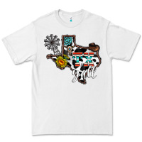 White tx yall western Premium Tee - CowhideDigitalArt