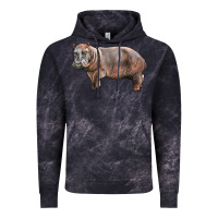 Cloud Black hippopotamus Vintage Hoodie - LillyAllenDesigns