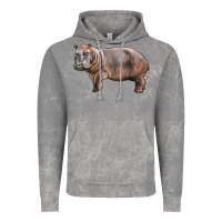 Cloud Rock hippopotamus Vintage Hoodie - LillyAllenDesigns