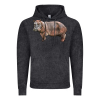 Vintage Black hippopotamus Vintage Hoodie - LillyAllenDesigns