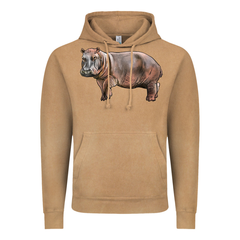 Hippopotamus Vintage Hoodie by LillyAllenDesigns | Teevron