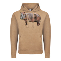 Vintage Coffee hippopotamus Vintage Hoodie - LillyAllenDesigns