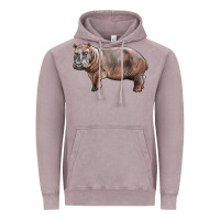 Vintage Zinc hippopotamus Vintage Hoodie - LillyAllenDesigns