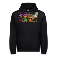 Black Mardi Gras afro gnomies Urban Hoodie - FaDigitalArtStudio