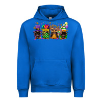 Cobalt Mardi Gras afro gnomies Urban Hoodie - FaDigitalArtStudio