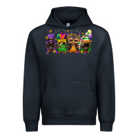 Navy Mardi Gras afro gnomies Urban Hoodie - FaDigitalArtStudio