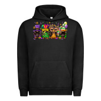 Pigment Black Mardi Gras afro gnomies Urban Hoodie - FaDigitalArtStudio