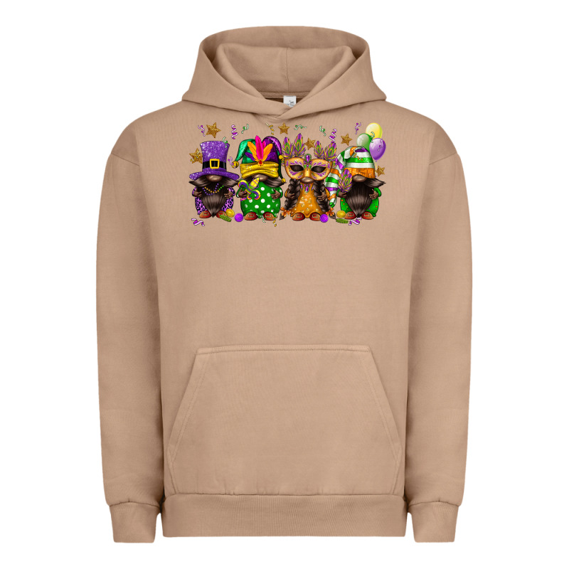 Mardi Gras Afro Gnomies Urban Hoodie by FaDigitalArtStudio | Teevron
