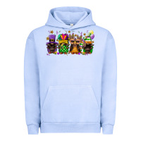 Pigment Grape Ice Mardi Gras afro gnomies Urban Hoodie - FaDigitalArtStudio