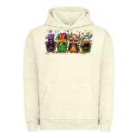 Pigment Pistachio Mardi Gras afro gnomies Urban Hoodie - FaDigitalArtStudio