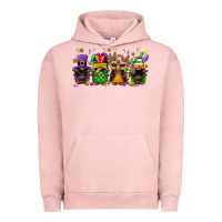 Pigment Salmon Mardi Gras afro gnomies Urban Hoodie - FaDigitalArtStudio