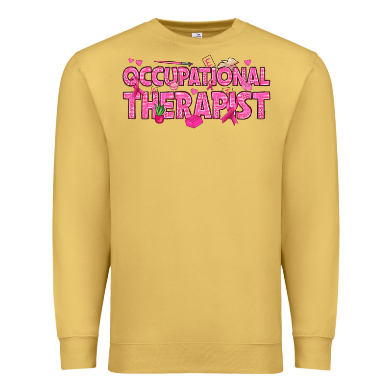 Breast Cancer Occupational Therapist Premium Sweatshirt by texasbilliewilder | Teevron