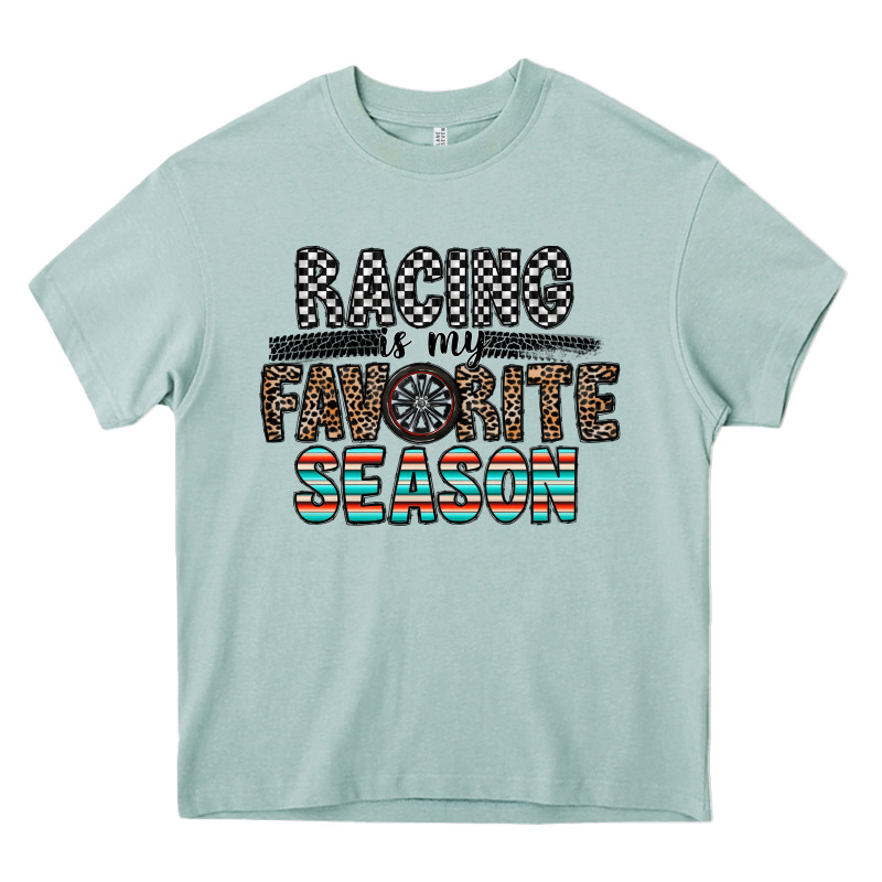 Racing Is My Favorite Season Heavy Core Tee by CowhideDigitalArt | Teevron