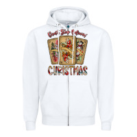 White dont stop believin christmas Zipper Hoodie - SublimationCraftShop