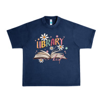 Navy library kid Urban Heavy Tee - MaliasSmallBusiness